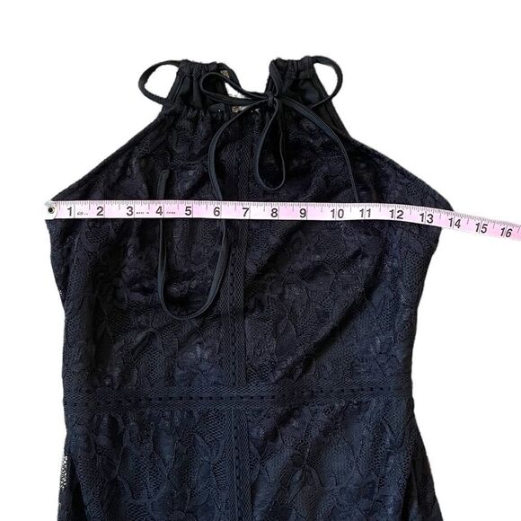 Bebe Black Lace Halter Midi Dress - Picture 9 of 15